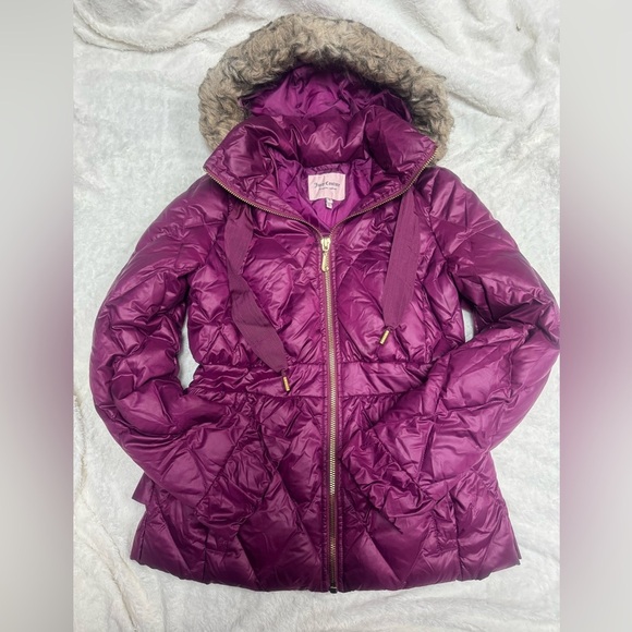 Juicy Couture fur puffer Jacket vintage Y2K - Picture 1 of 8